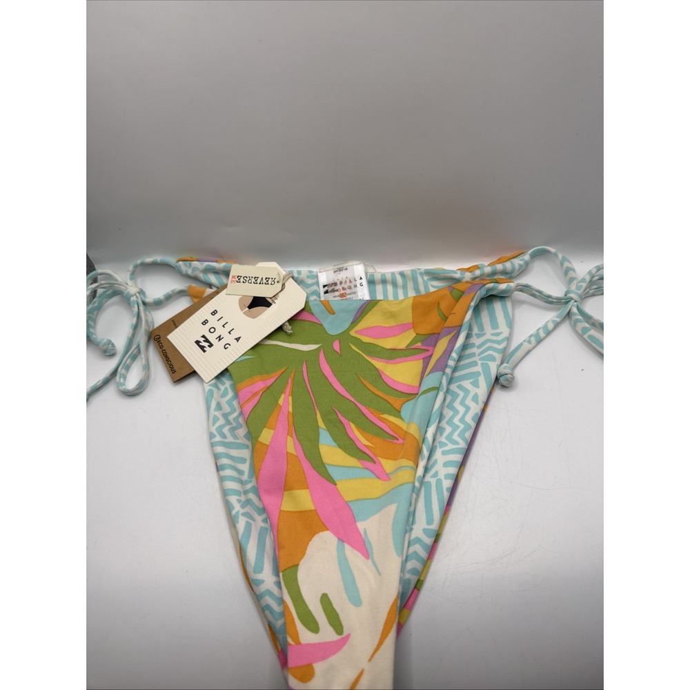 Brand New With Tags Reversible Billabong "Dreamland" Tie Side Biking Bottom Sz L